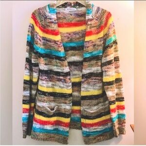 Misslook Multicolor Striped Cardigan M